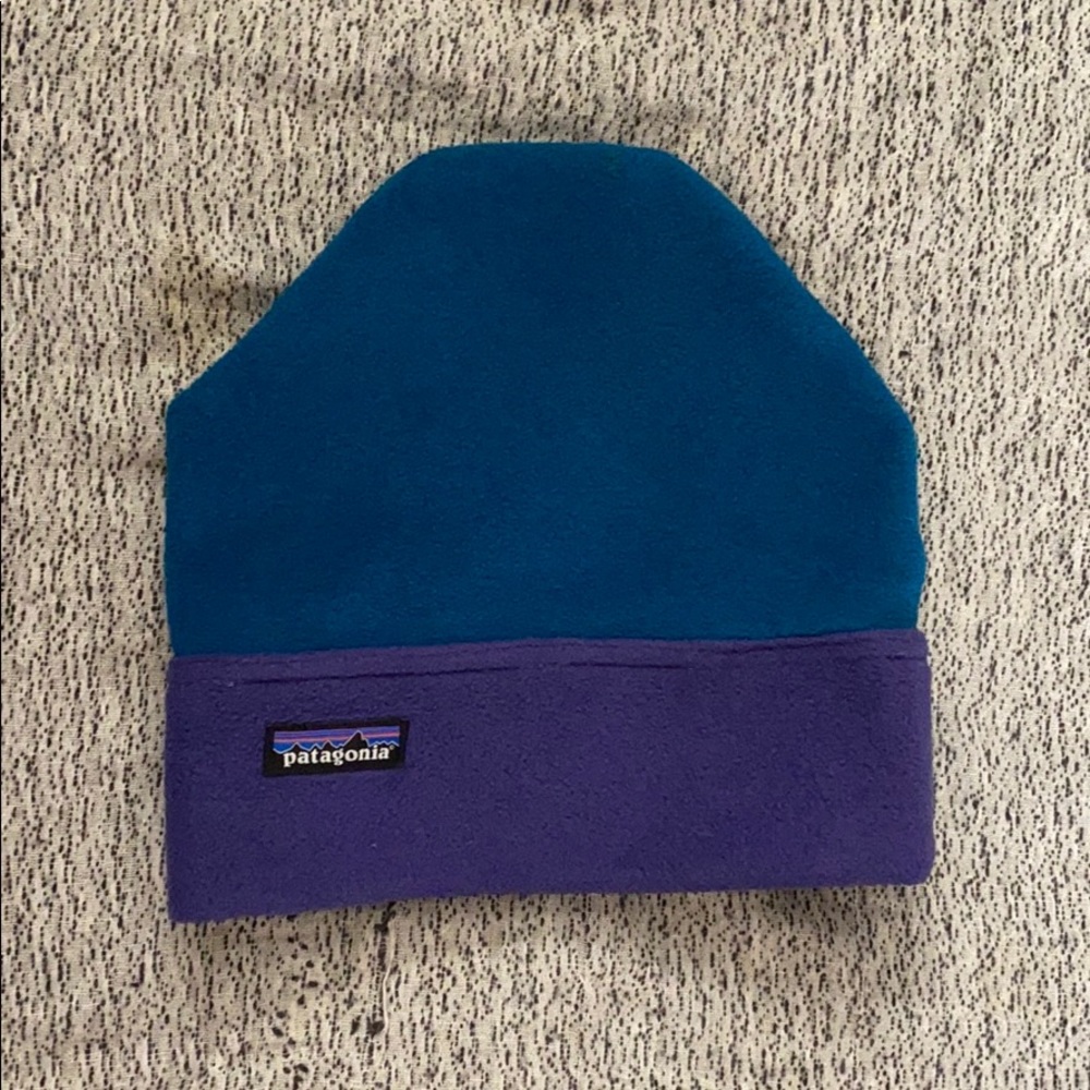 Vintage Patagonia beanie REI blue/purple
